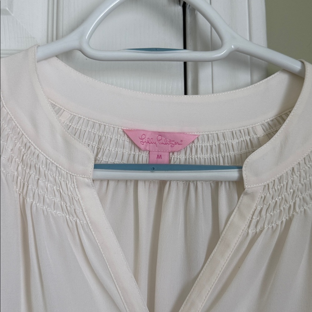 Lilly Pulitzer Elsa Long Sleeve V Neck Top Size M - Picture 7 of 12